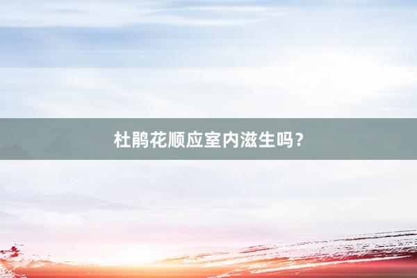 杜鹃花顺应室内滋生吗？
